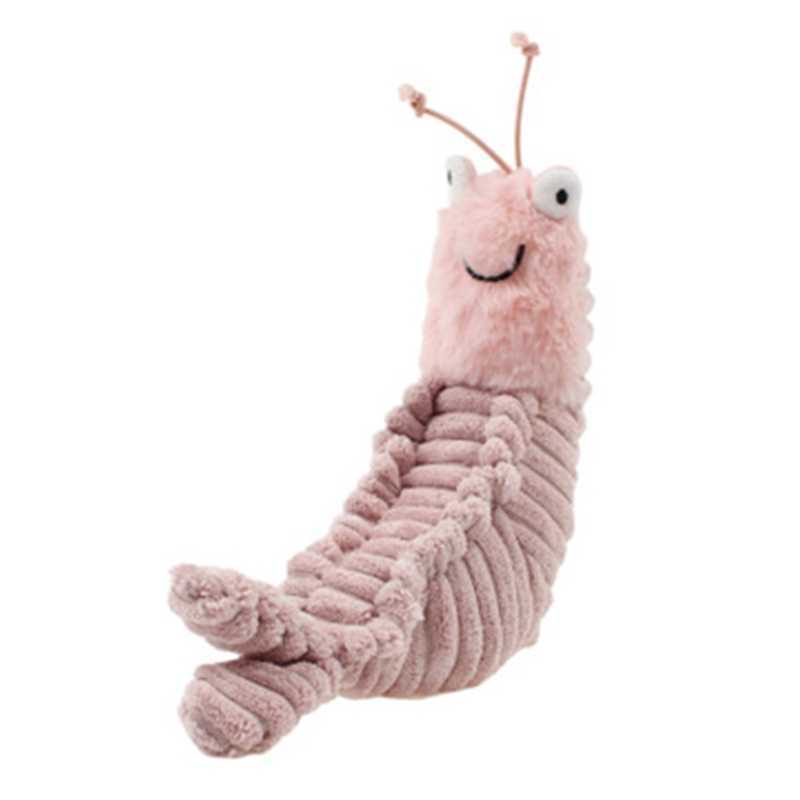 22cm Lovely Sheldon Shrimp Plush Toy Stuffed Animal Cartoon Scales Toys for Kids D0JC 210728