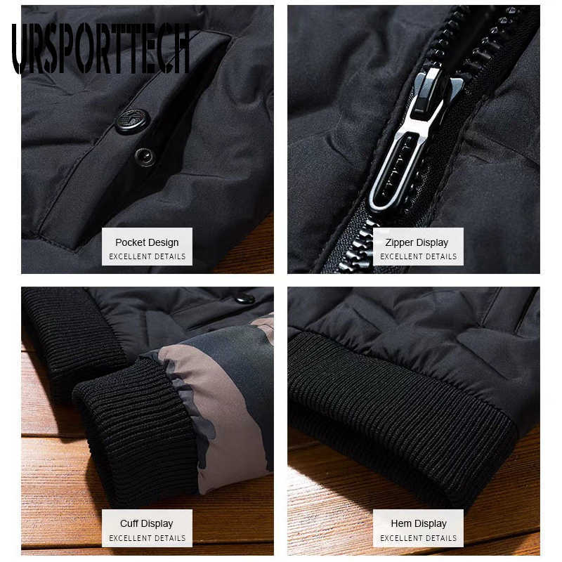 Mens Winter Jackets and Coats Camouflage Bomber Jacket Men's Windbreaker Thick Warm Military Male Parkas Outerwear Male Clothing 210818