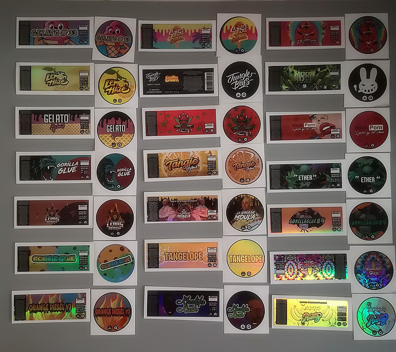Hologram Stickers packing Bags for 3.5 gram 60ml Lemon HAZE Plastic Jar Tank Dry Herb Flower Container Moon Rock Labels
Hologram Stickers packing Bags for 3.5 gram 60ml Lemon HAZE Plastic Jar Tank Dry Herb Flower Container Moon Rock Labels