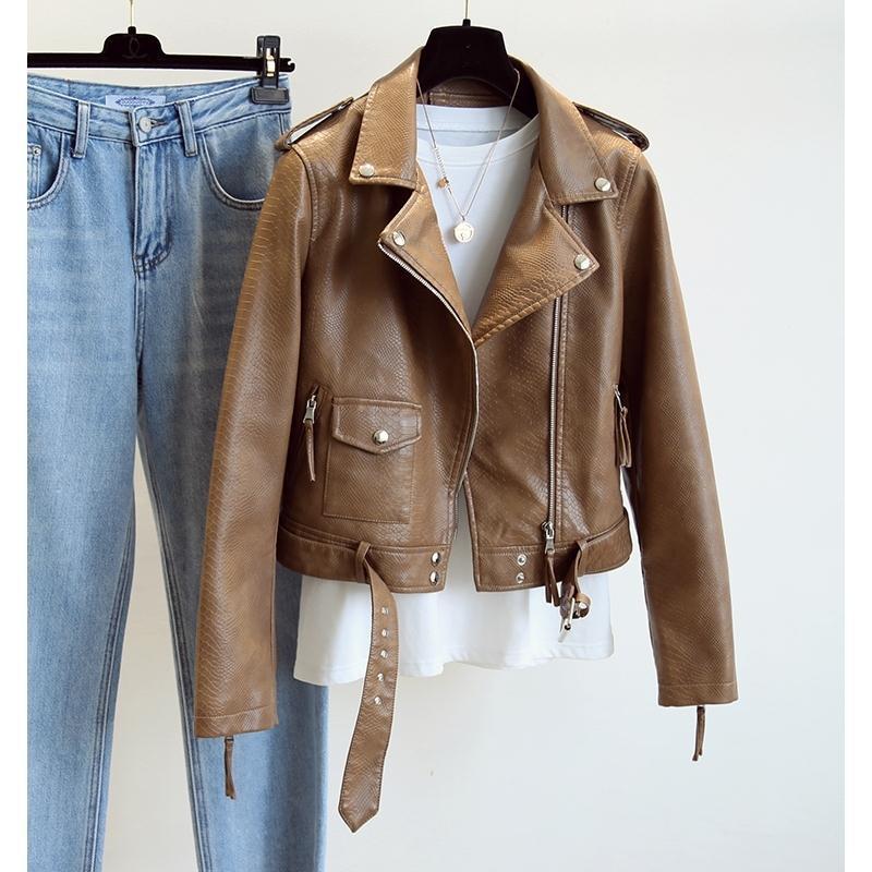 Women' Leather & Faux Women Coats Winter 2021 Solid Turn-Down Collar Straight Zipper Casual All Match Female Outwear Jackets Tops, White
Women' Leather & Faux Women Coats Winter 2021 Solid Turn-Down Collar Straight Zipper Casual All Match Female Outwear Jackets Tops, White