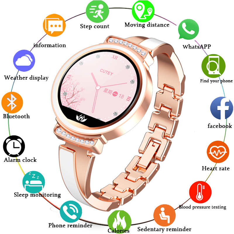Fashion Womens Smart Watch Women Waterproof Wearable Device Heart Rate Monitor Sport Smartwatch For Women Girl Lady Gift
Fashion Womens Smart Watch Women Waterproof Wearable Device Heart Rate Monitor Sport Smartwatch For Women Girl Lady Gift