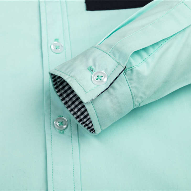 sale Children's shirts Fashion England Style With Plaid bow tie Cotton 100% Full-sleeved Kids Boy's clothing 210713