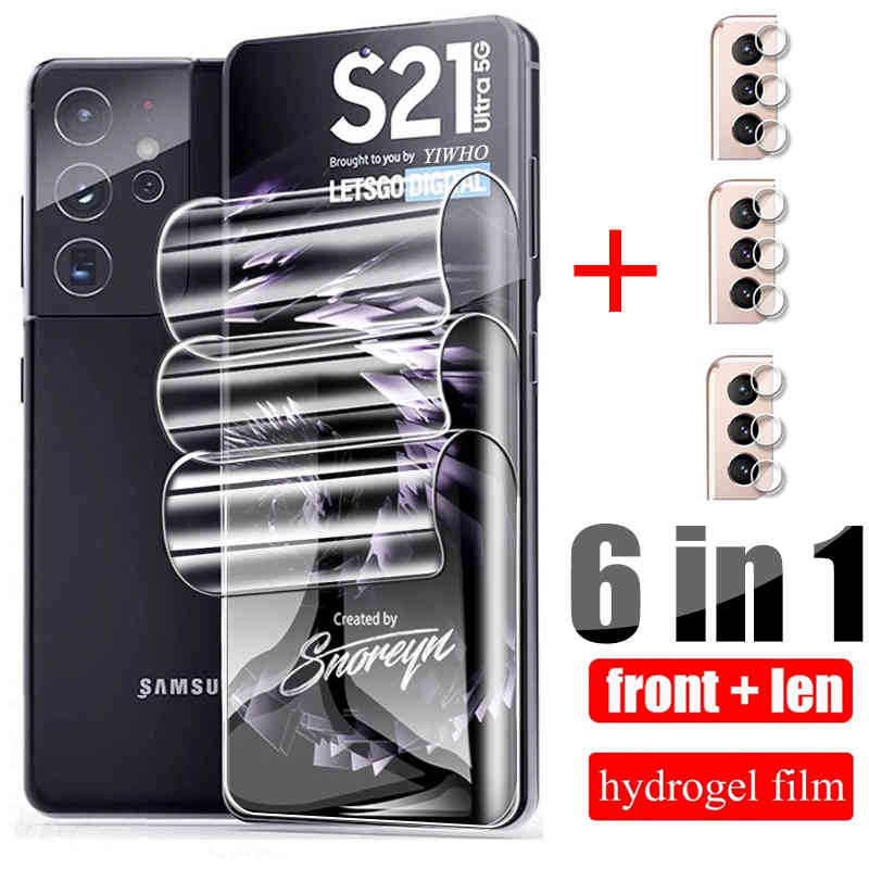 Hydrogel Film For Samsung Galaxy S21 Ultra Plus S20 FE Protective Glass S 21 A72 A52 A32 A22 A82 5G Camera Len Screen Protector
Hydrogel Film For Samsung Galaxy S21 Ultra Plus S20 FE Protective Glass S 21 A72 A52 A32 A22 A82 5G Camera Len Screen Protector