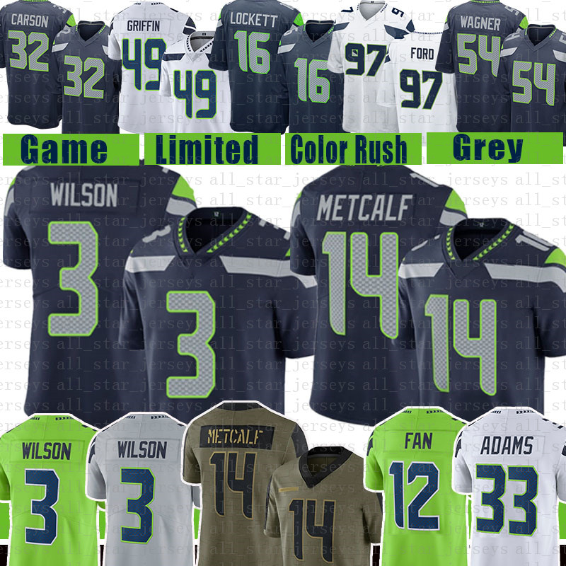 3 Russell Wilson 14 DK Metcalf Football Jersey Jamal Adams 12s Bobby Wagner Wright Tyler Lockett Steve Largent Chris Carson Shaquem Griffin K.J. Wright Lofa Tatupu Neal, 2021 youth size s-xl(hy)
3 Russell Wilson 14 DK Metcalf Football Jersey Jamal Adams 12s Bobby Wagner Wright Tyler Lockett Steve Largent Chris Carson Shaquem Griffin K.J. Wright Lofa Tatupu Neal, 2021 youth size s-xl(hy)
