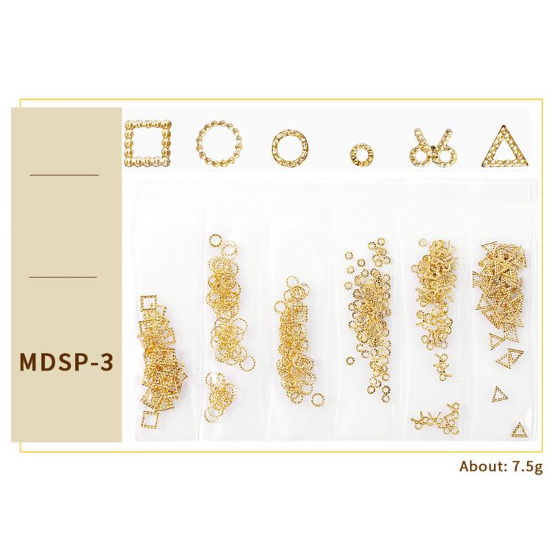 Nail Art Decorations XZM Rivet Jewelry Accessories Sticker Professional DIY Decoration Supplies Hollow Metal Ladies Beauty Trend