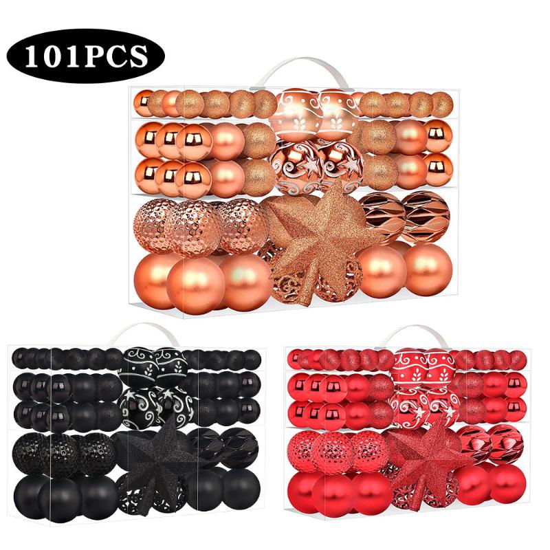 Christmas Decorations 101pcs 6cm 4cm 3cm Tree Decortion Ball Xmas Party Hanging Bright Ornament Year Gift 2022 Pendant Navidad
Christmas Decorations 101pcs 6cm 4cm 3cm Tree Decortion Ball Xmas Party Hanging Bright Ornament Year Gift 2022 Pendant Navidad