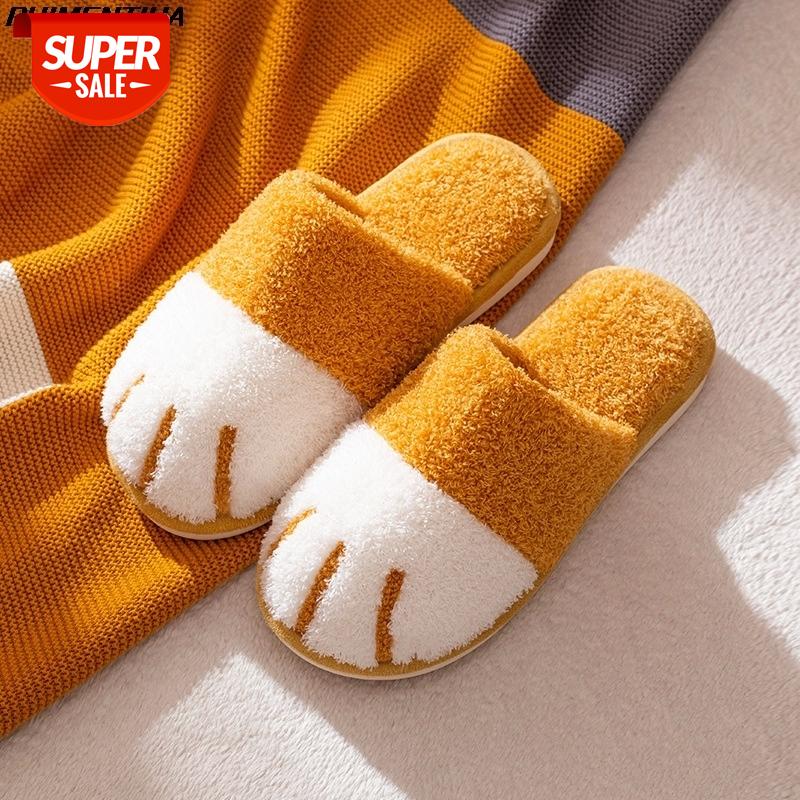 Puimentua Winter Women Indoor Slippers Cute Cat paw Bedroom Indoor Furry Non-slip Slippers House Warm Fur Slipers Plush Shoes #nf2e, Black
Puimentua Winter Women Indoor Slippers Cute Cat paw Bedroom Indoor Furry Non-slip Slippers House Warm Fur Slipers Plush Shoes #nf2e, Black
