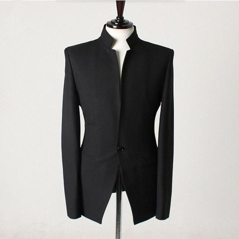 Men's Suits & Blazers Mandarin Collar Gentlemen Men Jacket Handmade Wedding Groom Tuxedos Vest Custom Made Suit Jackets, Black
Men's Suits & Blazers Mandarin Collar Gentlemen Men Jacket Handmade Wedding Groom Tuxedos Vest Custom Made Suit Jackets, Black