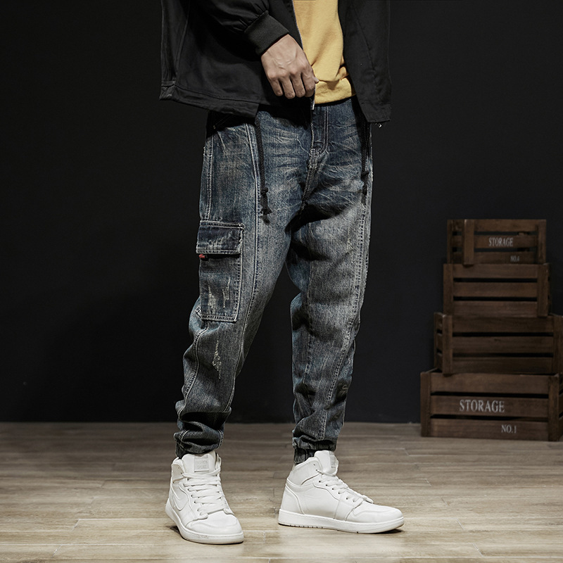 2021 New Fashion Streetwear Spliced Designer Denim Cargo Pants Harem Printed Hip Hop Jeans Men Joggers Big Size 28-42 620c, Retro blue
2021 New Fashion Streetwear Spliced Designer Denim Cargo Pants Harem Printed Hip Hop Jeans Men Joggers Big Size 28-42 620c, Retro blue