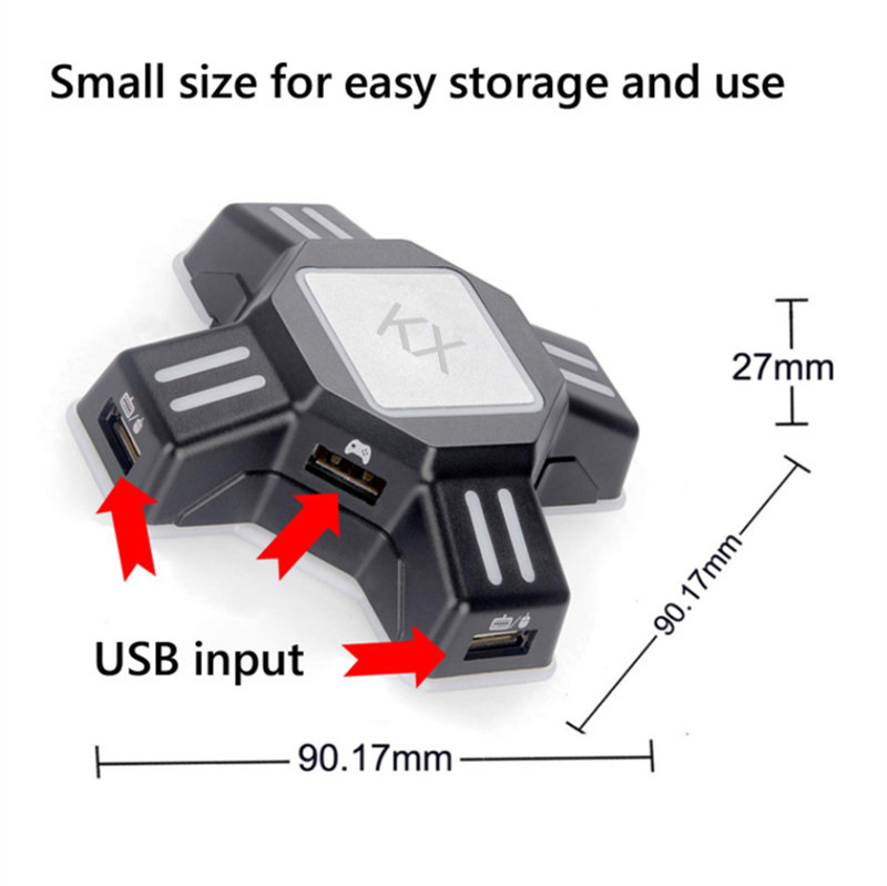 100% Original KX USB Game Controllers Adapter Converter Video Game Keyboard Mouse adapter for Nintendo Switch/Xbox/PS5/PS4/PS3