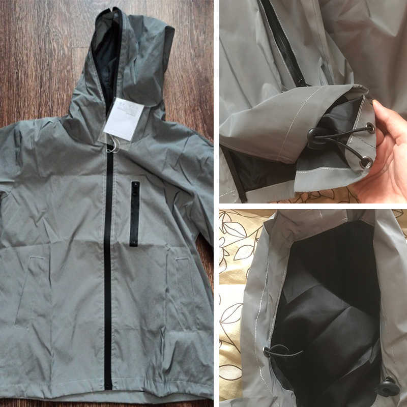 Reflective Jacket Men Boys Light Hoodies Women Jackets Hip Hop Waterproof Windbreaker Hooded Streetwear Couple Man Oversize Coat 210528