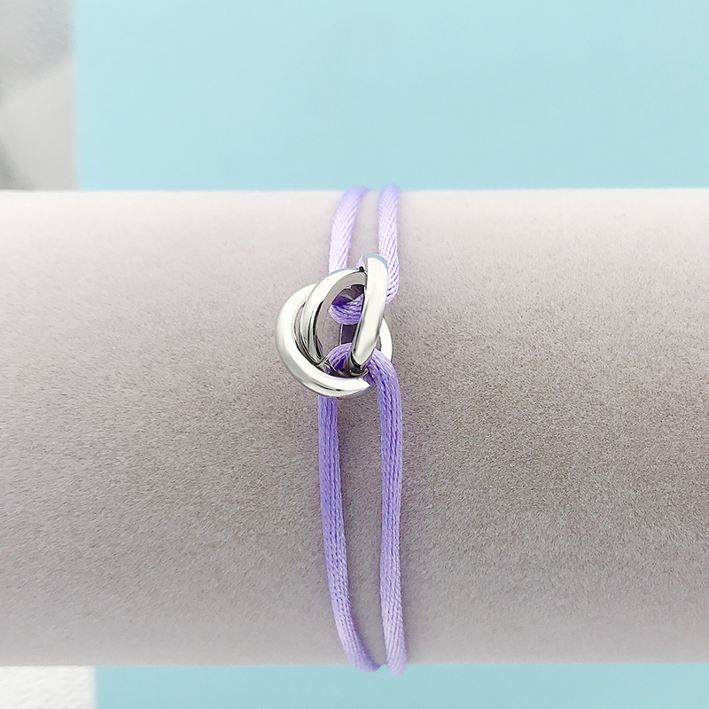 Stainless Steel Bracelet 3 Metal Buckle Ribbon Lace Up Rope Chain Color Adjustable Size For Women Men Unisex Gift Holiday