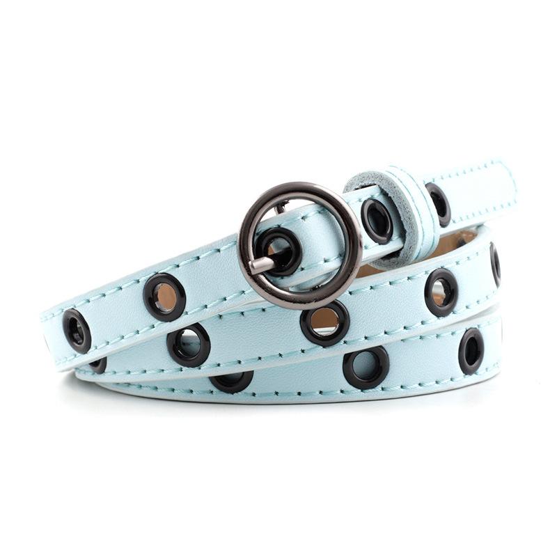 Belts The Korean Version Of Ms. Feng Decorated Fine Belt Fashion Hundred Round Buckle Air Eye With Dress, White
Belts The Korean Version Of Ms. Feng Decorated Fine Belt Fashion Hundred Round Buckle Air Eye With Dress, White