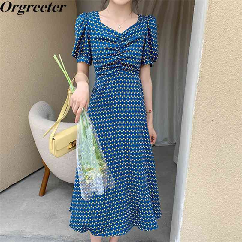 Women Dress Summer Chic Vintage Floral Printted V-neck Puff sleeve Slim Drapped Long Vestidos Female 210602, Yellow
Women Dress Summer Chic Vintage Floral Printted V-neck Puff sleeve Slim Drapped Long Vestidos Female 210602, Yellow