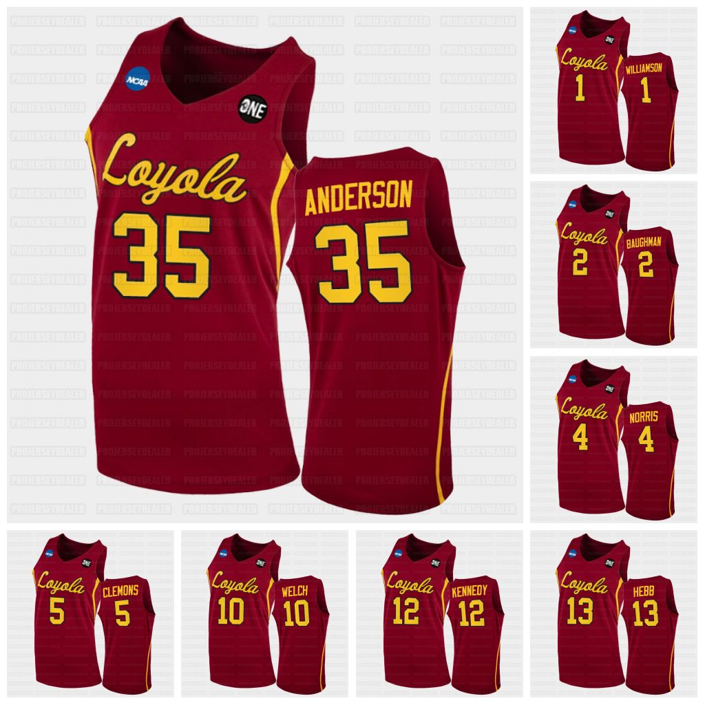Loyola Chicago Ramblers NCAA 2021 March Madness Sweet 16 Home Jersey 0 Paxson Wojcik 1 Lucas Williamson 2 Jake Baughman Norris Clemons Welch Kennedy Hebb Hutson Hall, Womens s-2xl
Loyola Chicago Ramblers NCAA 2021 March Madness Sweet 16 Home Jersey 0 Paxson Wojcik 1 Lucas Williamson 2 Jake Baughman Norris Clemons Welch Kennedy Hebb Hutson Hall, Womens s-2xl