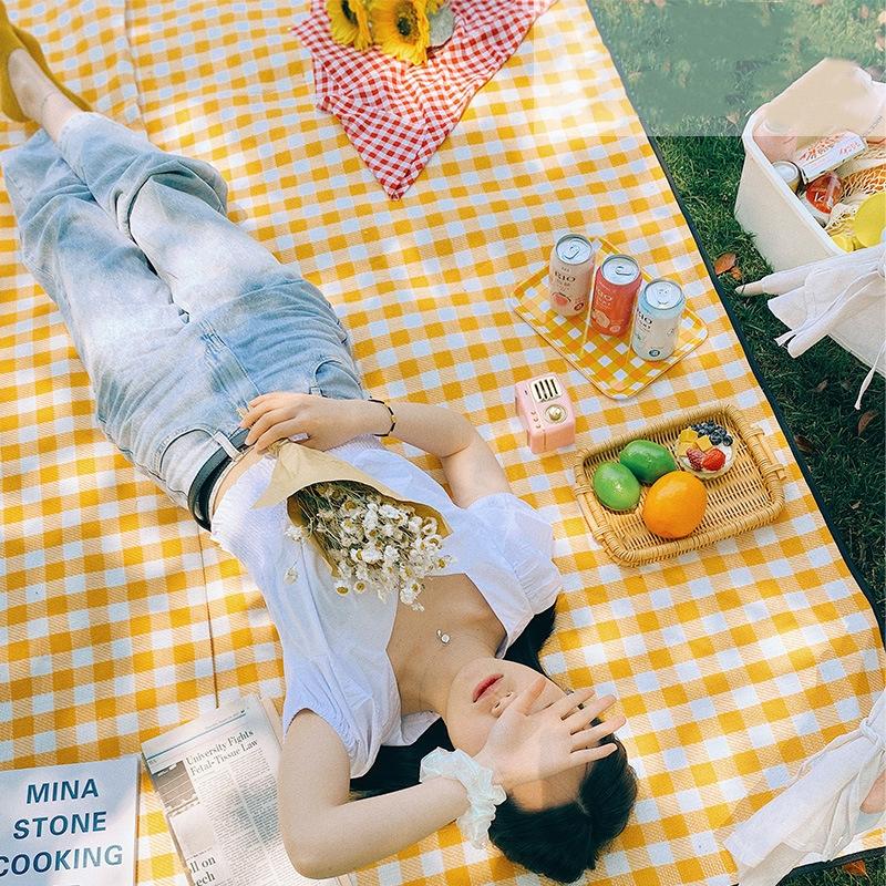 Cushion/Decorative Pillow Picnic Mat Spring Outing Moisture-Proof Plaid Cloth Outdoor Portable Waterproof Grass, White
Cushion/Decorative Pillow Picnic Mat Spring Outing Moisture-Proof Plaid Cloth Outdoor Portable Waterproof Grass, White