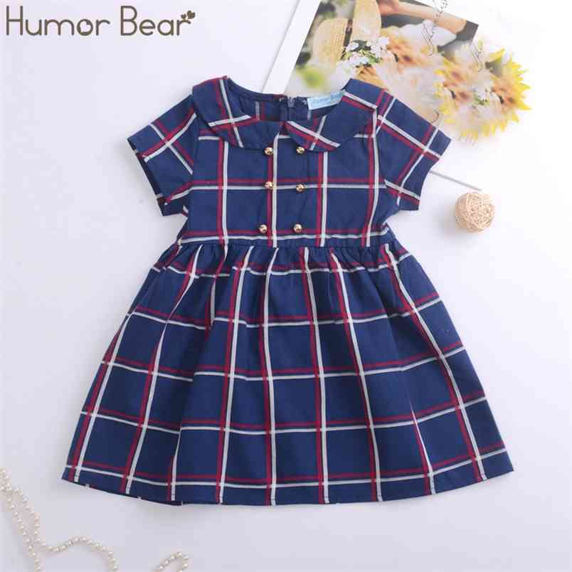 Summer Brand Baby Girl Dress Double Row Button Doll Collar British Plaid Short-sleeved Girls Clothing 210611, Bz251 white
Summer Brand Baby Girl Dress Double Row Button Doll Collar British Plaid Short-sleeved Girls Clothing 210611, Bz251 white