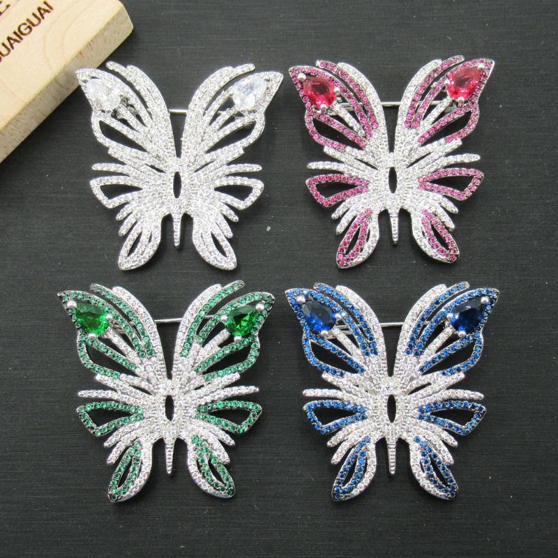 Pins, Brooches APDGG 38x38mm Mixed Color Gold Plated Cz Micro Crystal Butterfly Brooch
Pins, Brooches APDGG 38x38mm Mixed Color Gold Plated Cz Micro Crystal Butterfly Brooch