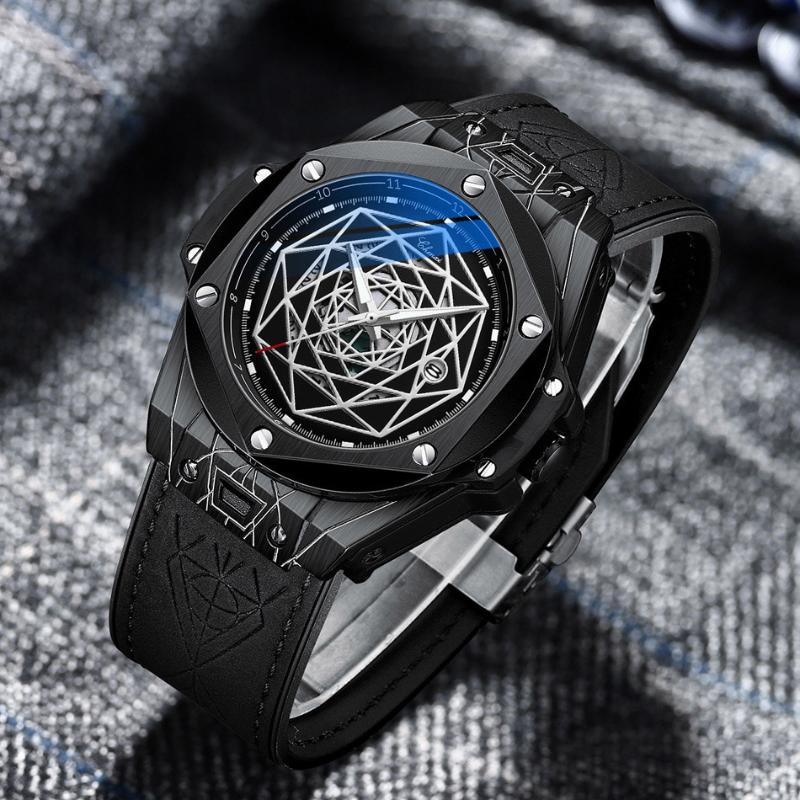 Wristwatches Big Dial Genuine Leather Watch Men Stylish Black Star Fashion Business CHENXI Top Brand Male's Watches Waterproof Calendar, Silver black
Wristwatches Big Dial Genuine Leather Watch Men Stylish Black Star Fashion Business CHENXI Top Brand Male's Watches Waterproof Calendar, Silver black