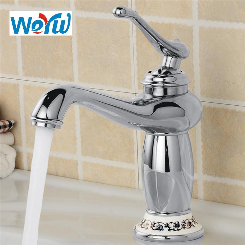 Bathroom Sink Faucets WEYUU Wholesale And Retail Deck Mount Stream/Spray Effluent Brass Basin Faucet Vanity Cold Water
Bathroom Sink Faucets WEYUU Wholesale And Retail Deck Mount Stream/Spray Effluent Brass Basin Faucet Vanity Cold Water