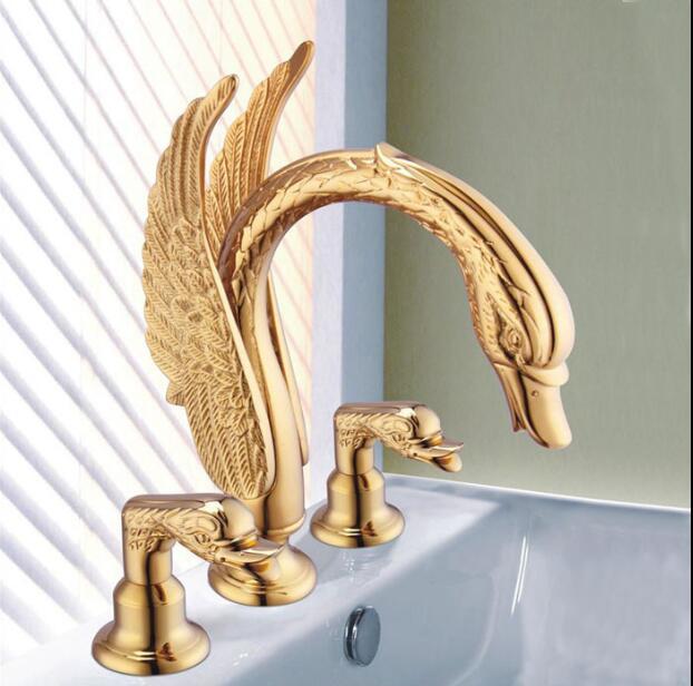 2021 New Deck Mounted Bathroom Swan Sink Mixer Golden Brass 3 Holes Basin Faucet Wholesale and Retail Water Tap 714m
2021 New Deck Mounted Bathroom Swan Sink Mixer Golden Brass 3 Holes Basin Faucet Wholesale and Retail Water Tap 714m