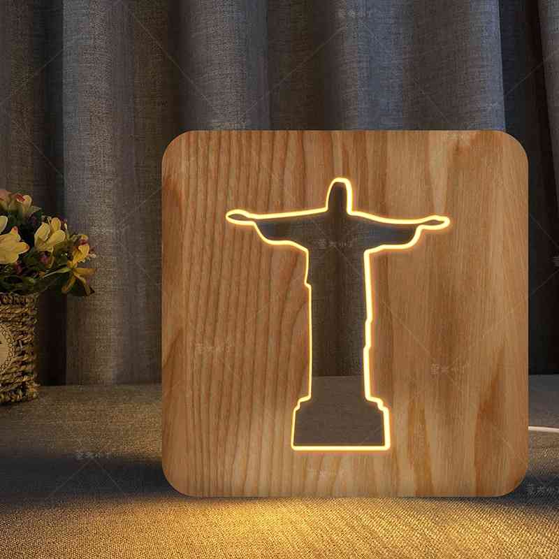 Brazil Jesus like solid wood night lamp children's Day gift graduation souvenir
Brazil Jesus like solid wood night lamp children's Day gift graduation souvenir