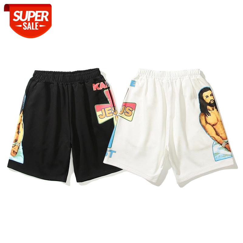 Harajuku Jesus Is King Cross Kanye West Casual Shorts Men and Women Elastic Waist Oversize Terry Cotton Knee Length Pants #ly1R, Black
Harajuku Jesus Is King Cross Kanye West Casual Shorts Men and Women Elastic Waist Oversize Terry Cotton Knee Length Pants #ly1R, Black