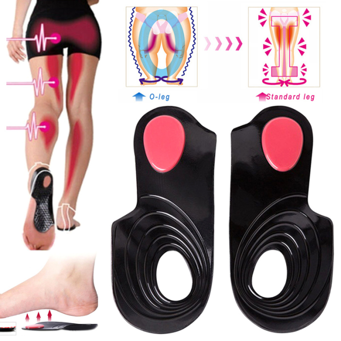 1 pair Flat Foot Corrector Gel Insole Cure Flat Feet O/X Leg Arch supports 3 Size Avaible Orthopedic Correct Insoles 2