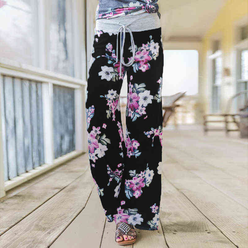 Baggy Loose Joggers Women's Pants Female Sports camo For Women Trousers Plus Size Wide Leg Palazzo Sweatpants Green 211115