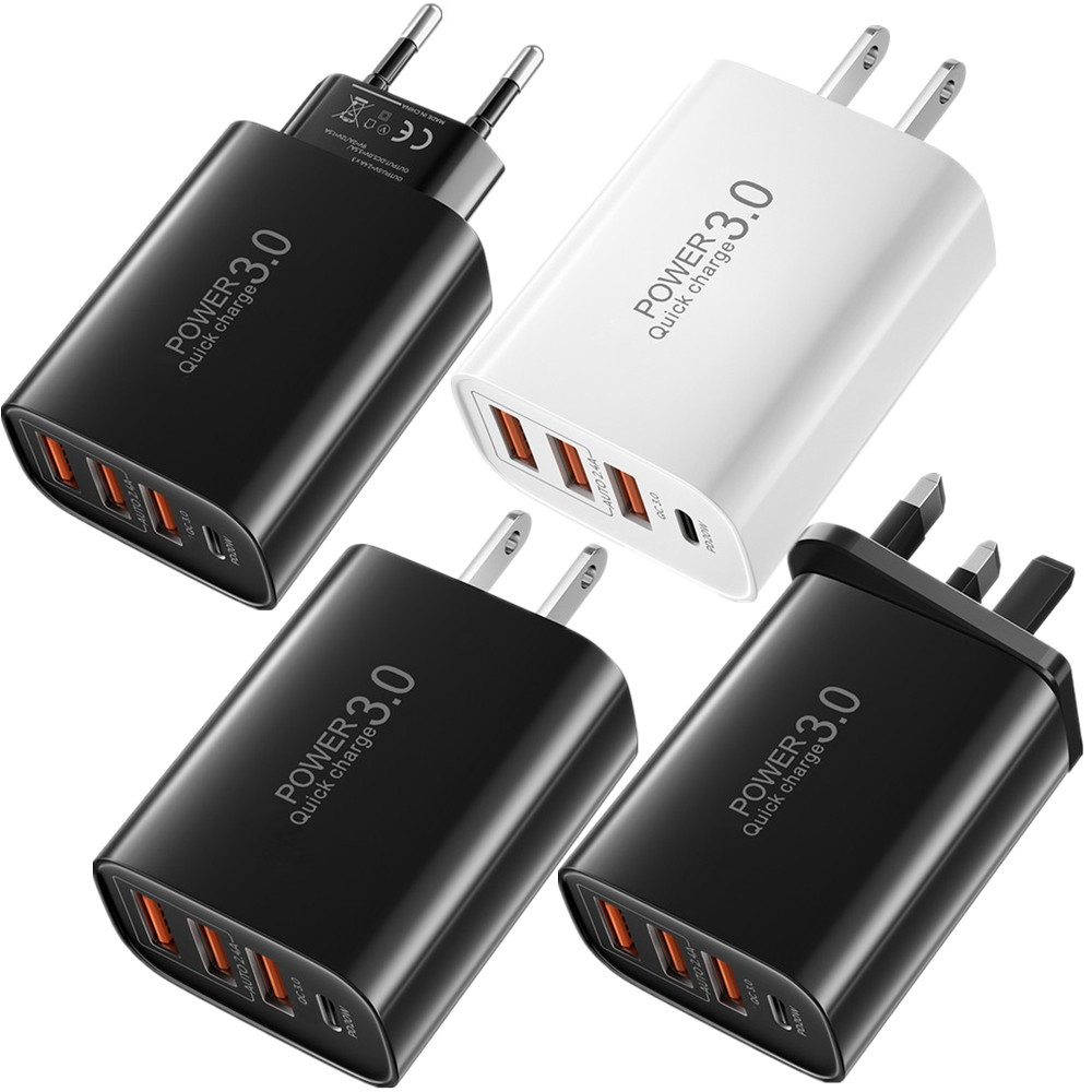 30W Fast Quick Charger PD Type c USB-C Eu US UK AC Home Travel 4 Ports Wall Chargers Power Adapter For IPhone 11 12 Samsung Lg
30W Fast Quick Charger PD Type c USB-C Eu US UK AC Home Travel 4 Ports Wall Chargers Power Adapter For IPhone 11 12 Samsung Lg