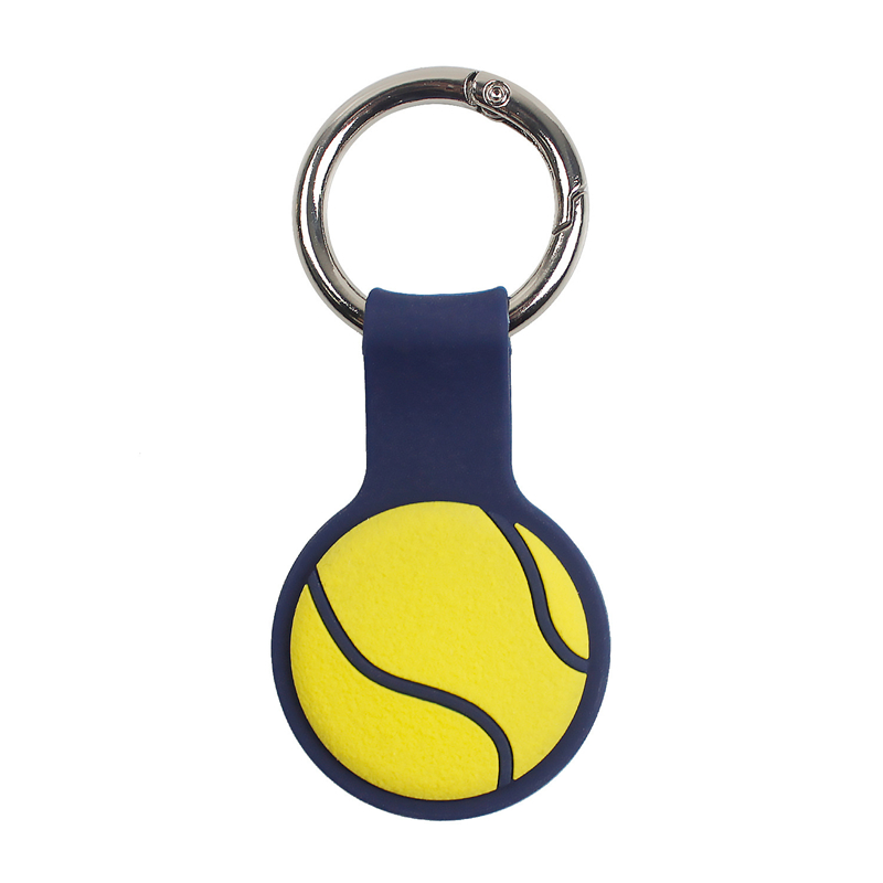 Fashion Key Chain Rings Silicone Protective Cases for Airtag Anti-lost Tracking Device Finder Tracker Locator Bags Diy Pet Dog Collar Tag Football Bas