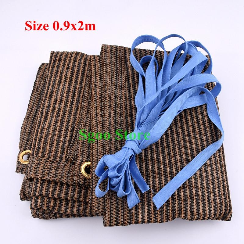Shade 0.9x5m Coffee Hi-Quality Anti-UV Sunscreen Net Outdoor Balcony Safety Fence Garden Patio Shading Nets Durable Sun Sails