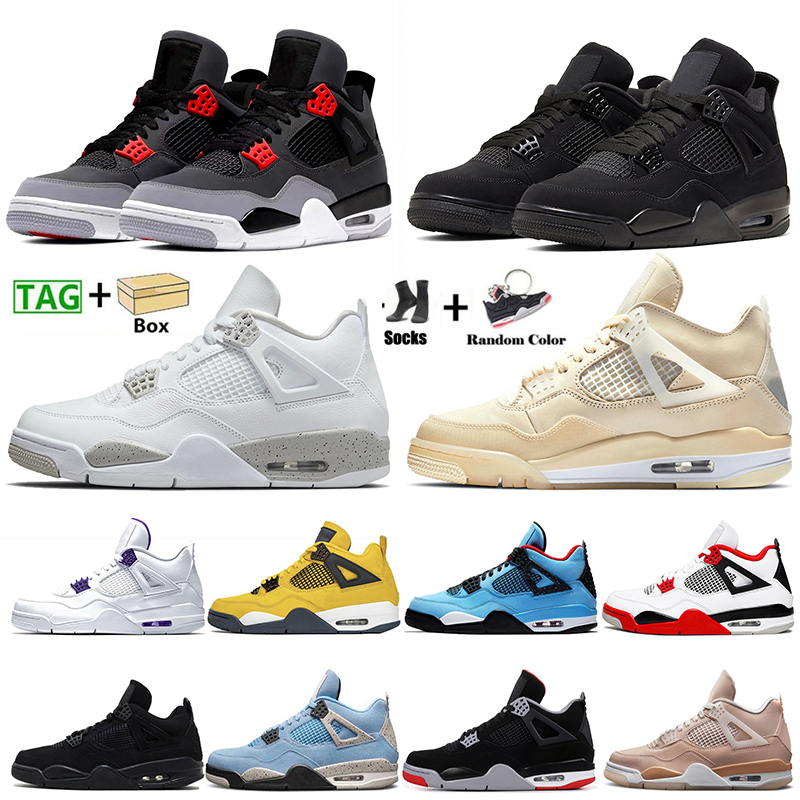 2021 with box mens women Jumpman 4 4s basketball shoes University blue white oreo starfish shimmer red thunder metallic purple black cat bred sneakers trainers, # infrared 40-47 (2)
2021 with box mens women Jumpman 4 4s basketball shoes University blue white oreo starfish shimmer red thunder metallic purple black cat bred sneakers trainers, # infrared 40-47 (2)