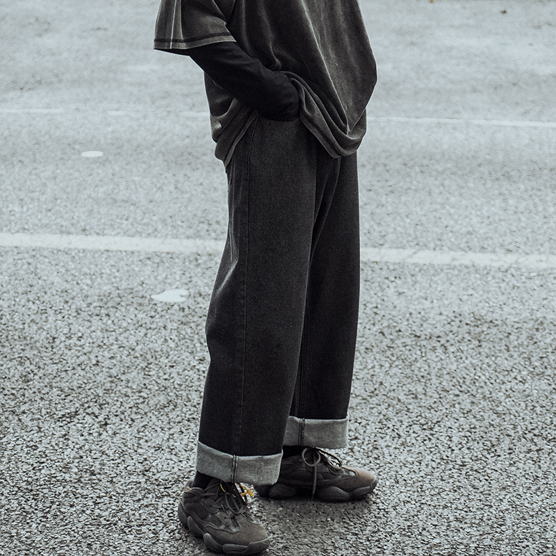 2021 New Men's Cowboy Trousers Hip Hop Wide Leg Loose Streetwear Cotton Casual Pants Baggy Homme Cargo Pocket Jeans M-2xl E52z, Blue
2021 New Men's Cowboy Trousers Hip Hop Wide Leg Loose Streetwear Cotton Casual Pants Baggy Homme Cargo Pocket Jeans M-2xl E52z, Blue