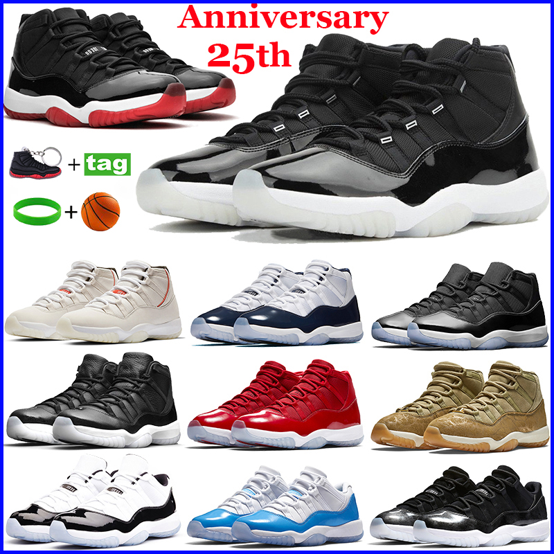 New 11 11s Mens Basketball Shoes 25th Anniversary Low Bred Concord 45 Cap and Gown 72-10 White Metallic Silver Running Sneakers, Bubble wrap packaging
New 11 11s Mens Basketball Shoes 25th Anniversary Low Bred Concord 45 Cap and Gown 72-10 White Metallic Silver Running Sneakers, Bubble wrap packaging