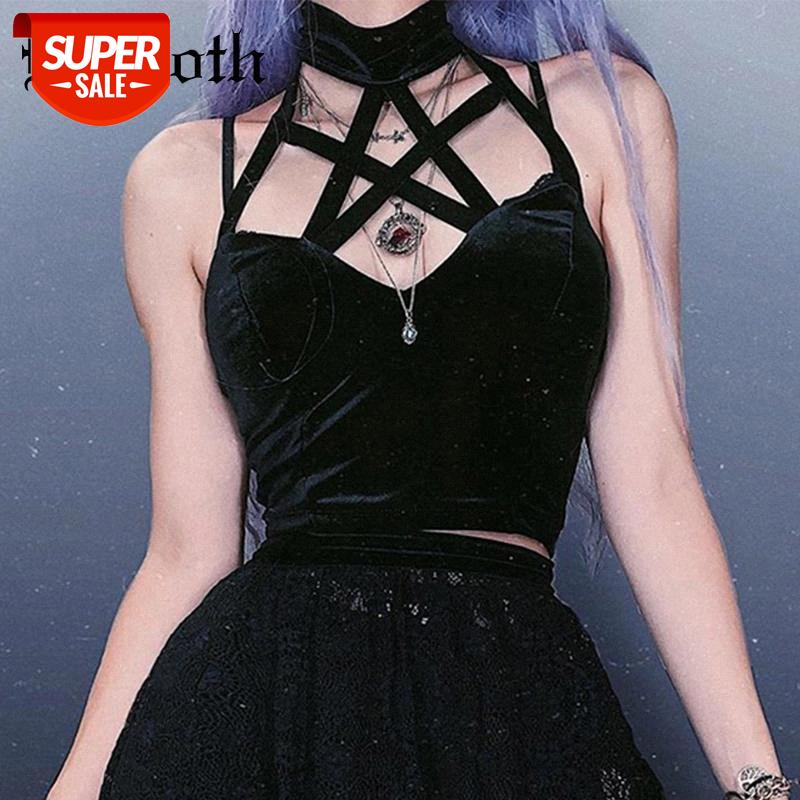 InsGoth Hallow Out Black Camis Women Sexy Tank Tops Gothic Pentagram Bandage Halter Female Backless Bodycon Tank Tops Streetwear #gp3k, White
InsGoth Hallow Out Black Camis Women Sexy Tank Tops Gothic Pentagram Bandage Halter Female Backless Bodycon Tank Tops Streetwear #gp3k, White