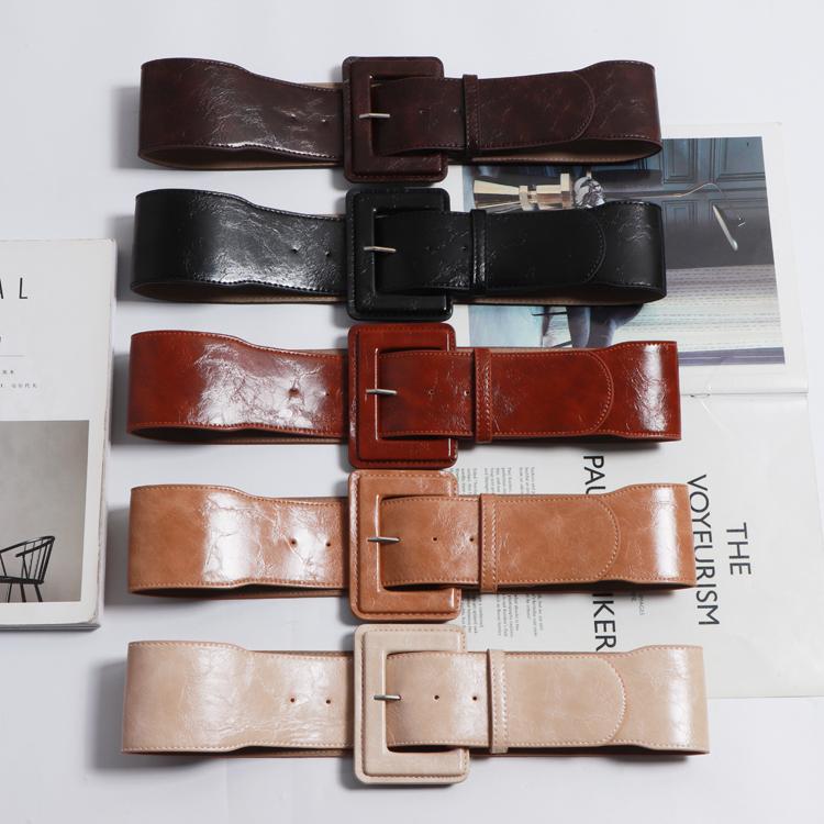 Belts Vintage Wax Leather PU Waist Belt Women Autumn Wide Slim Corset Big Buckle Winter Coat Dress Waistband Female Cinch Cummerbund, Black
Belts Vintage Wax Leather PU Waist Belt Women Autumn Wide Slim Corset Big Buckle Winter Coat Dress Waistband Female Cinch Cummerbund, Black