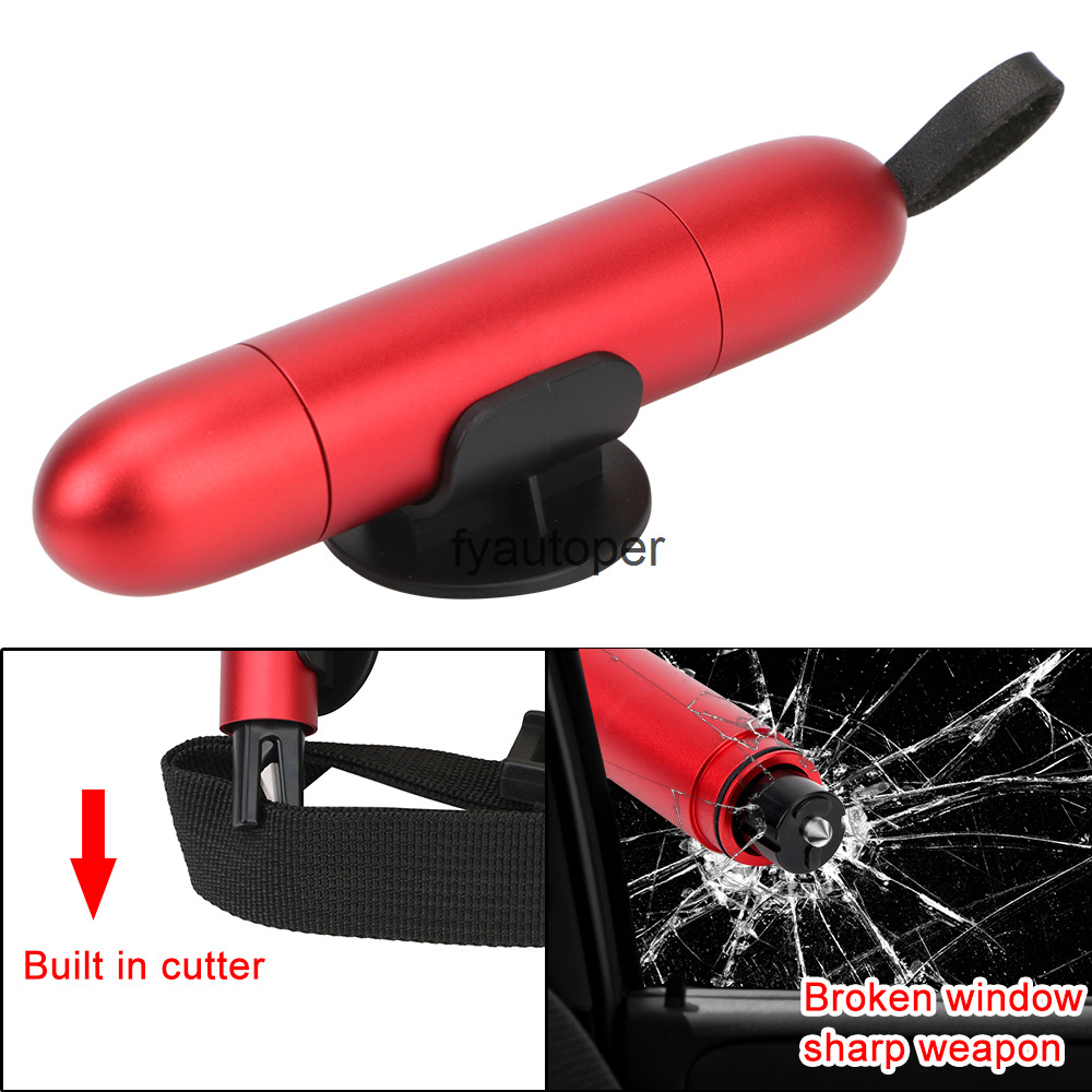 Glass Window Breaker Life-Saving Escape Car Emergency Tool Portable Seat Belt Cutter Safety Hammer Spring Type