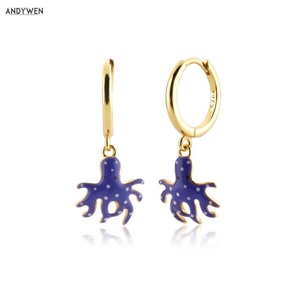 ANDYWEN 925 Sterling Silver Fruits Earring Aros Pulpo Drop Clips Luxury Jewelry Loops Piercing For Women 210608 
ANDYWEN 925 Sterling Silver Fruits Earring Aros Pulpo Drop Clips Luxury Jewelry Loops Piercing For Women 210608