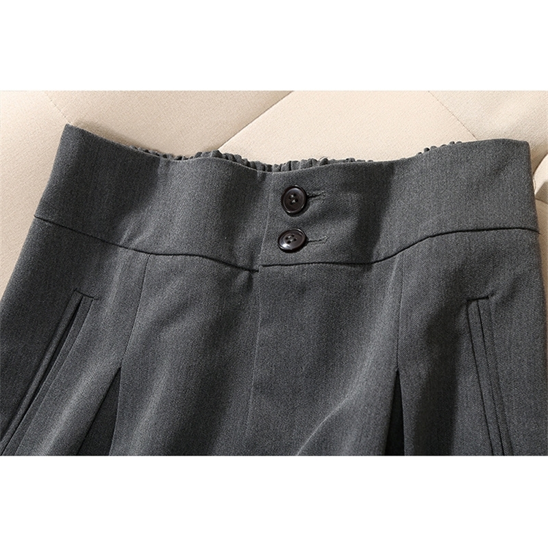 M5XL Plus Size Professional Women's Wear Casual highquality wideleg pants suit twopiece suit Fashionable jacket New T200818