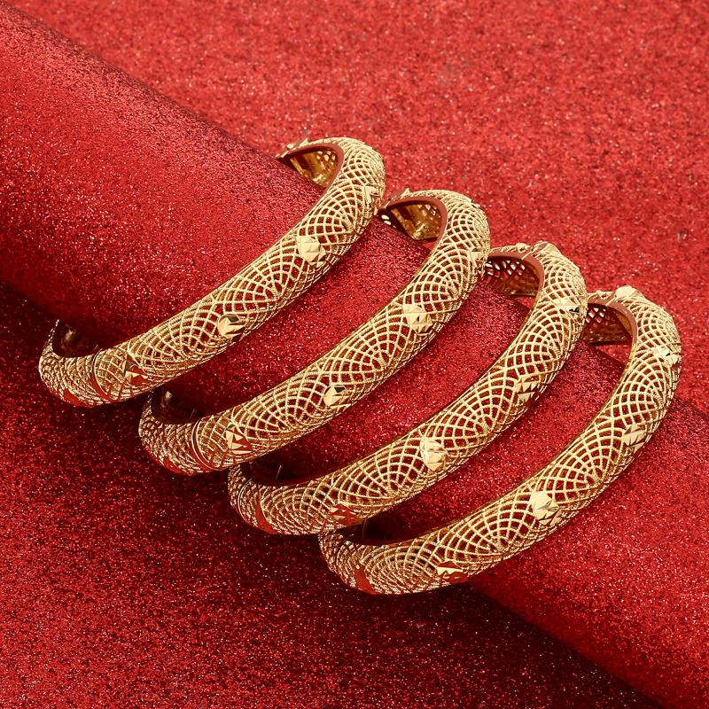 Bangle 4Pcs/lot Ethiopian Africa Gold Color Bangles For Women Flower Bride Bracelet African Wedding Jewelry Middle East Items
Bangle 4Pcs/lot Ethiopian Africa Gold Color Bangles For Women Flower Bride Bracelet African Wedding Jewelry Middle East Items