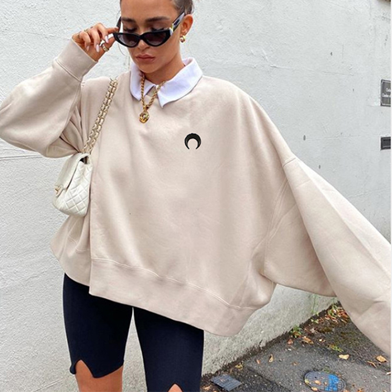2021 New Moon Chic Embroidery Khaki Oversized Sweatshirt Women Long Sleeve Winter Tops Brand Designer Korean Fashion Girls Pullovers 9ldl, Black
2021 New Moon Chic Embroidery Khaki Oversized Sweatshirt Women Long Sleeve Winter Tops Brand Designer Korean Fashion Girls Pullovers 9ldl, Black
