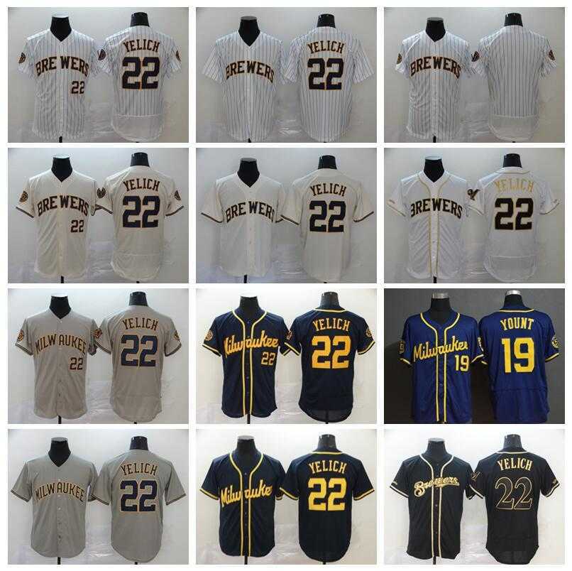 2020 Men Baseball 22 Christian Yelich Jersey 19 Robin Yount Flexbase Pinstripe Cool Base Navy Blue White Grey All Stitched Good Quality, 22 grey
2020 Men Baseball 22 Christian Yelich Jersey 19 Robin Yount Flexbase Pinstripe Cool Base Navy Blue White Grey All Stitched Good Quality, 22 grey