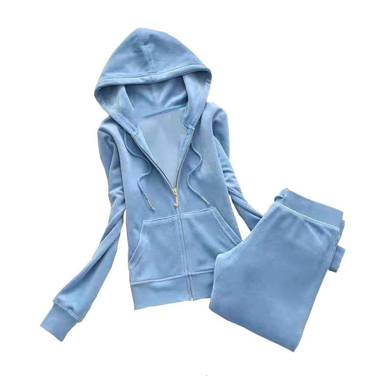 2021 Women'S Brand Velvet Fabric Tracksuit pant suits Velour Suit Women Track Hoodies And Pants black, Pink
2021 Women'S Brand Velvet Fabric Tracksuit pant suits Velour Suit Women Track Hoodies And Pants black, Pink
