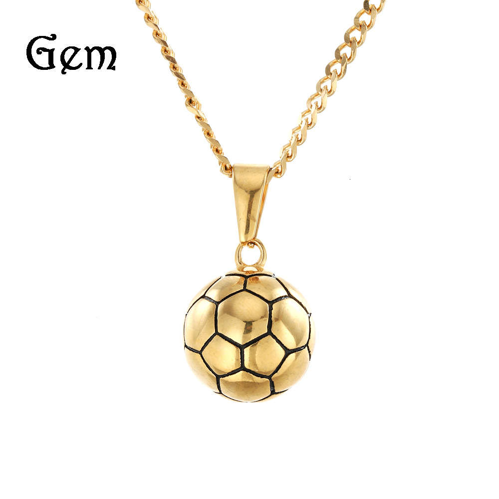 Hip hop exquisite stainless steel gold plated solid football model pendant versatile Necklace
Hip hop exquisite stainless steel gold plated solid football model pendant versatile Necklace