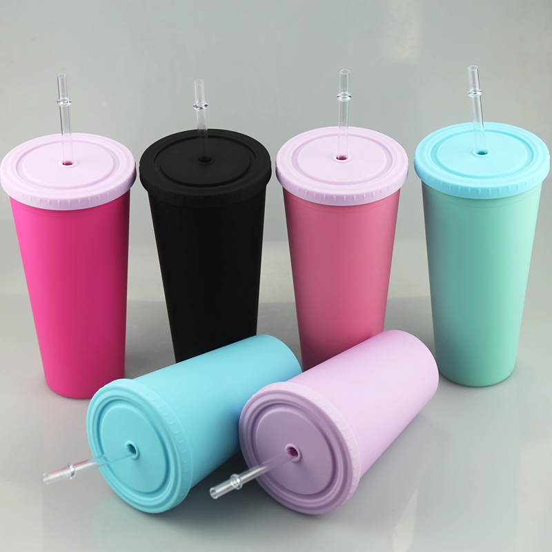 16oz Acrylic Tumblers Matte Colors 16oz Plastic Cup With COLORED LID And STRAW Double Wall Water Bottle BPA Free Beverage Drinks Cups Tlgdx
16oz Acrylic Tumblers Matte Colors 16oz Plastic Cup With COLORED LID And STRAW Double Wall Water Bottle BPA Free Beverage Drinks Cups Tlgdx