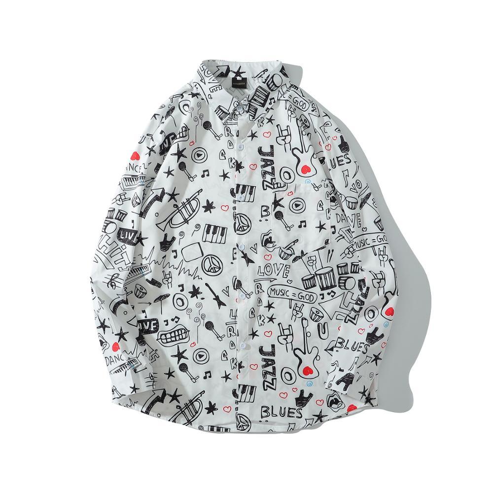 2021 New Ulzzang Style Man Autumn Interest Graffiti Shirt Mens Women Long Sleeve Oversized Turn-down Collared Shirts Kip8, Black
2021 New Ulzzang Style Man Autumn Interest Graffiti Shirt Mens Women Long Sleeve Oversized Turn-down Collared Shirts Kip8, Black