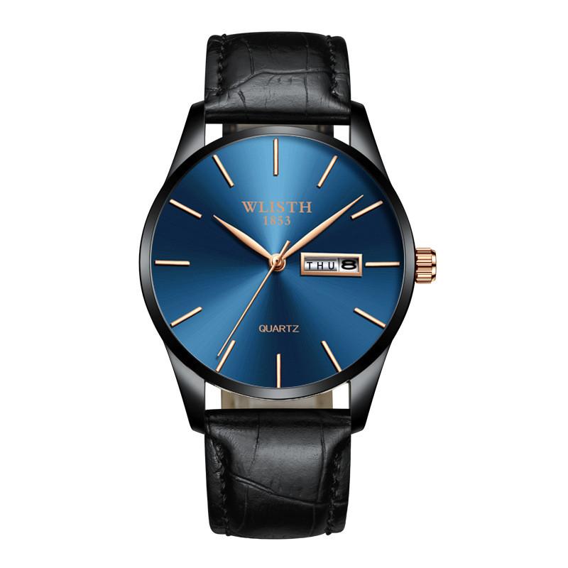 Wristwatches Leisure Men Watch Wrist Blue Dial Quartz-Watches Mens With Luminous Steel & Leather Reloj De Los Hombres, Steel black
Wristwatches Leisure Men Watch Wrist Blue Dial Quartz-Watches Mens With Luminous Steel & Leather Reloj De Los Hombres, Steel black
