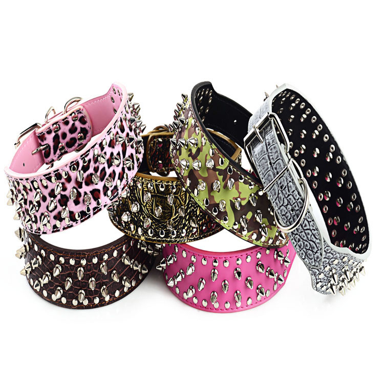Adjustable Leather Pet Dog collars Neck Strap Supplies PU Punk Rivet Spiked for Large Medium
Adjustable Leather Pet Dog collars Neck Strap Supplies PU Punk Rivet Spiked for Large Medium