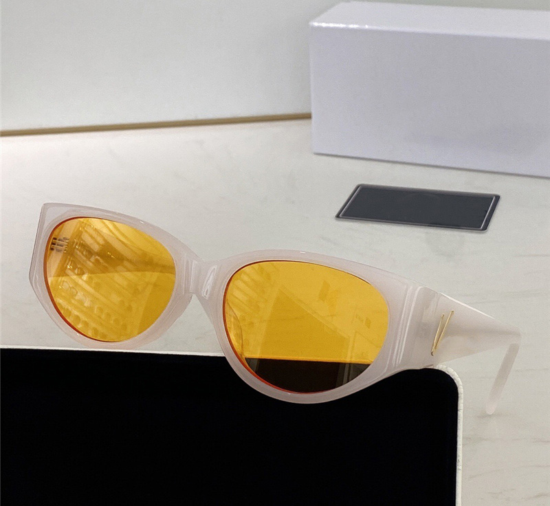 Pure color Avant-garde style top quality elliptical sunglasses fashion designer sunglasses personality fashion show glasses men&women 4386